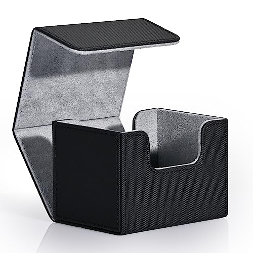 MTG Deck Box Holds 120+ Single Sleeved Cards Commander Deck Box
