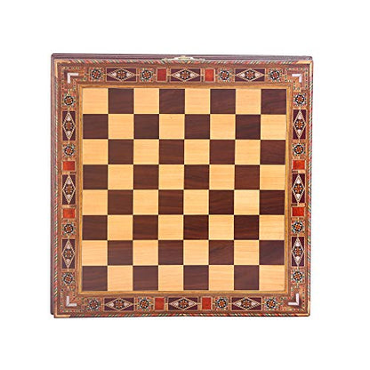 Medieval British Army Antique Copper Metal Chess Set for Adults