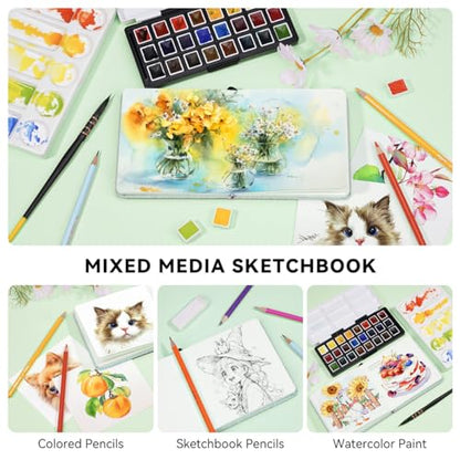 Square Watercolor Journal (24 Count)