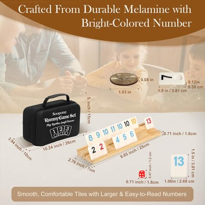 2 4 Players Rummy Game Gifts for Men Women Father Mother