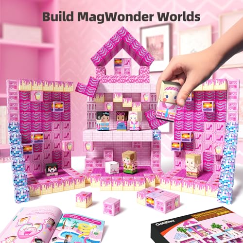 100PCS Magnetic Blocks Princess Building Toys for Girls 3+ (100 Count)