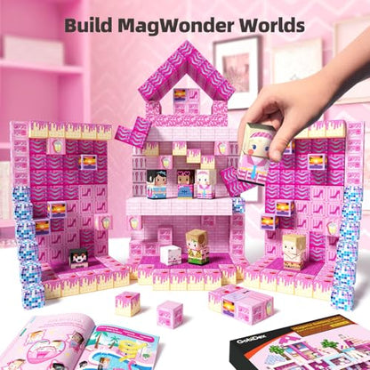 100PCS Magnetic Blocks Princess Building Toys for Girls 3+ (100 Count)