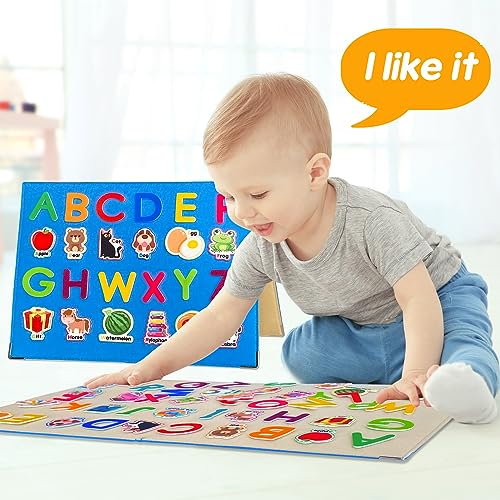 Foldable Freestanding Felt Flannel Board Set for Toddlers (76 Count)