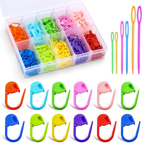200Pcs Stitch Markers for Crocheting Crochet Stitch Markers Knitting