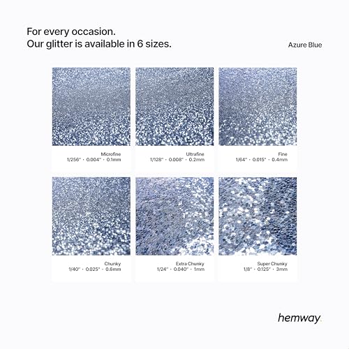 Resin Glitter Azure Blue 100g Ultrafine (3.5 Ounce)
