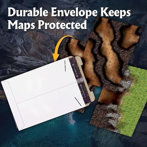 The Winding Caverns Roleplaying Battlemaps; 16 Modular RPG Maps in 8 Double