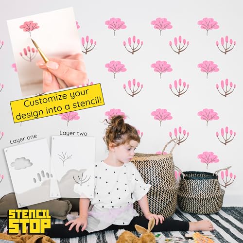 Personalized Custom Layered Stencils for Spray Painting