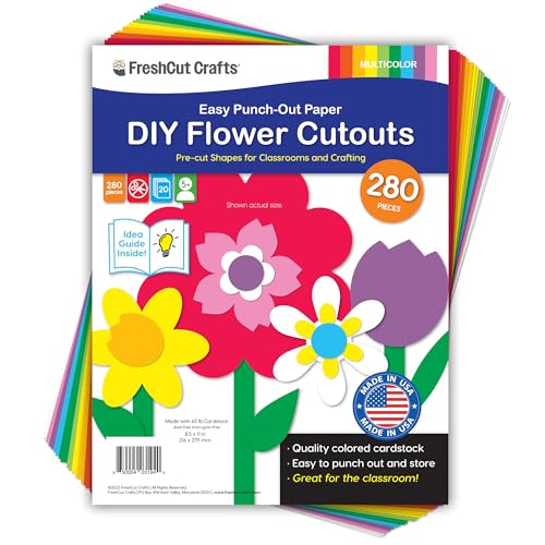 Flower Cutouts (280 Count)