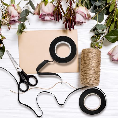 12 Rolls 1 2 Inch 30 Yard Floral Tapes for Bouquet Stem Wrapping (12 Count)