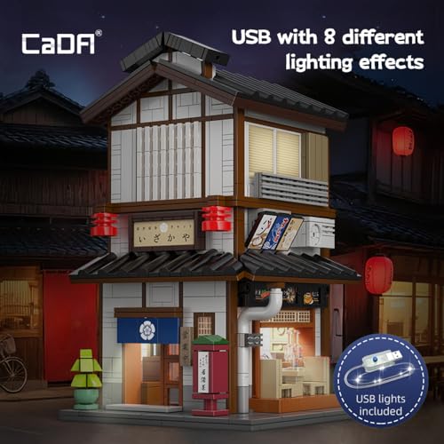 Master C66019W Japanese Style Yakitori Izakaya House Building Set