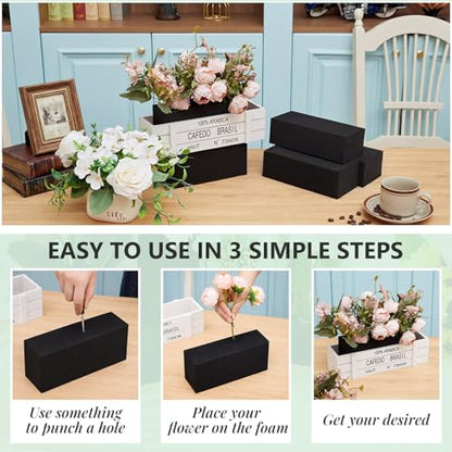 8 Pcs Reusable Floral Foam Blocks Water Weather Resistant Dry Floral Foam for Artificial Flower Arrangements Outdoor Flower Boxes Hanging Planters Wedding Home Decor