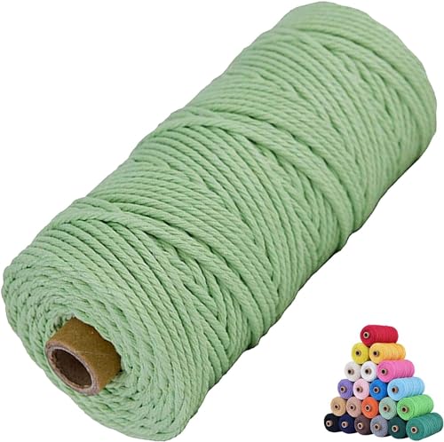 Natural Macrame Cord 2mm x 219yards Colored Macrame Cord Macrame Cotton Cord