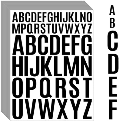Letter Stickers 1560 Pieces 30 Sheets Stick on Vinyl Letters Capital Alphabet Sticker Letter for Craft Bulletin Boards Classroom Home Business Decor (1560 Count)