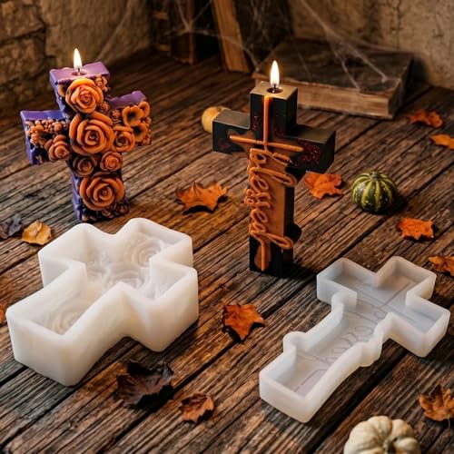 2Pack Halloween Silicone Cross Mold (2 Count)