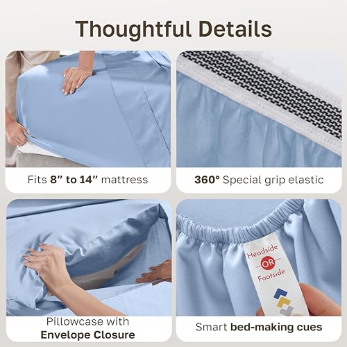 100% Organic Cotton Twin XL Sheets