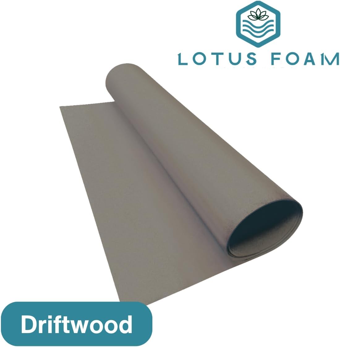 LotusFoam Large 3mm EVA Foam Sheet - 44"x 85" High Density Foam 130 kg/m3 for Cosplay, Costumes, Crafts, Flooring, Outdoor Use - 35 Colors (Driftwood) - Driftwood - Crafty Corner