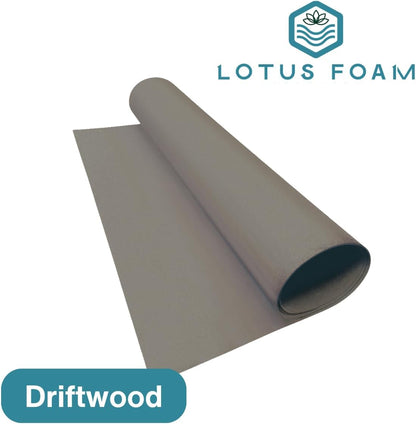 LotusFoam Large 3mm EVA Foam Sheet - 44"x 85" High Density Foam 130 kg/m3 for Cosplay, Costumes, Crafts, Flooring, Outdoor Use - 35 Colors (Driftwood) - Driftwood - Crafty Corner