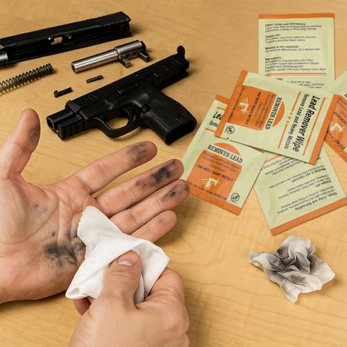 50 Pack Lead Remover Wipes for Shooting Hand Surface (50 Count)