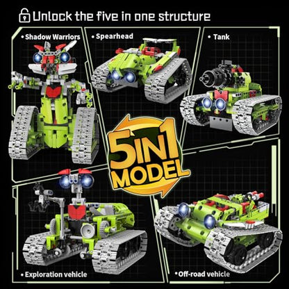 5 in 1 STEM Robot Building Kit (705 Count)