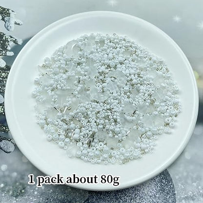 Assorted Glass Beads for Jewelry Making Multi Size Colors Glass Star Moon Seed Pearl Spacer Beads for Bracelets Necklace Earring Making (2.8219 Ounce)