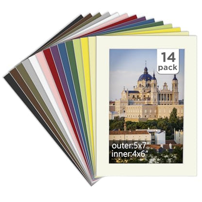 14 Packs Picture Frame Mats