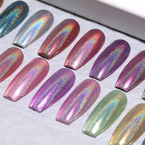 10 Colors Holographic Nail Powder