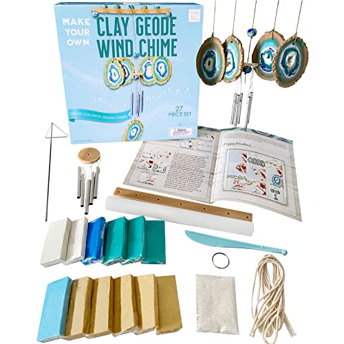 Make Your Own Clay Geode Wind Chime Craft Kit for Kids Girls Teens