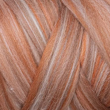 Multi Colored Natural Wool roving