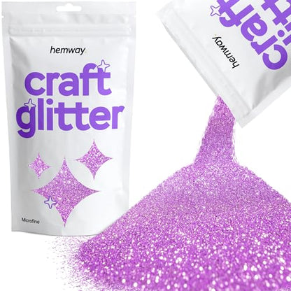 Craft Glitter Lavender Purple 100g Microfine Glitter (3.5 Ounce)