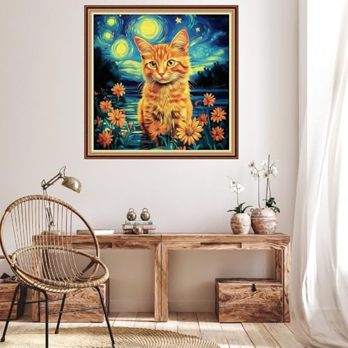 Stamped Cross Stitch Kits for Beginner Embroidery Kits for Beginners Adults DIY 11CT Cross Stitch Patterns Needlepoint Kits Crossstitching Kits