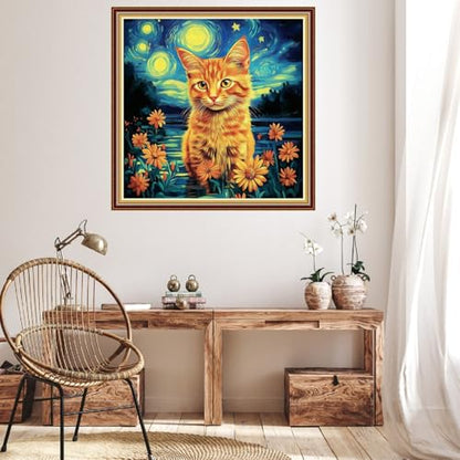 Stamped Cross Stitch Kits for Beginner Embroidery Kits for Beginners Adults DIY 11CT Cross Stitch Patterns Needlepoint Kits Crossstitching Kits