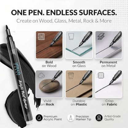 Black Paint Pen (3 Count)