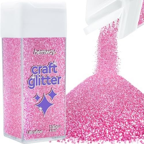 Craft Glitter Shaker Rose Pink 130g Ultrafine (4.5 Ounce)