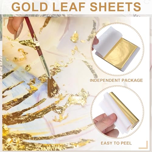 Gold Leaf Sheets for Art 3.7" x 3.4"