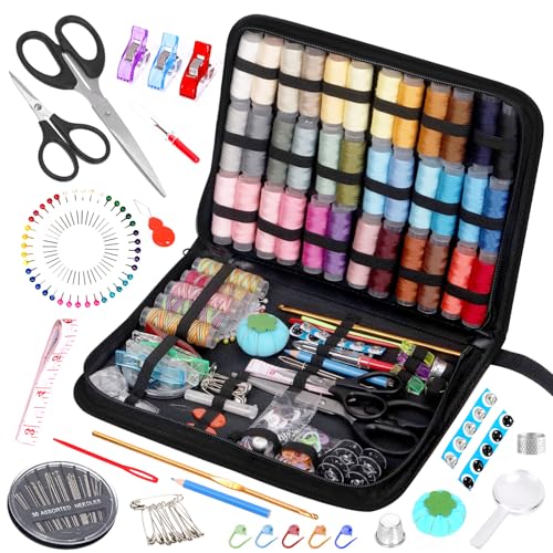 217Pcs Sewing Kit with Portable Bag (217 Count)