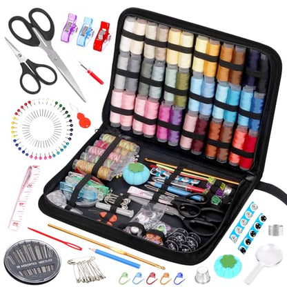 217Pcs Sewing Kit with Portable Bag (217 Count)