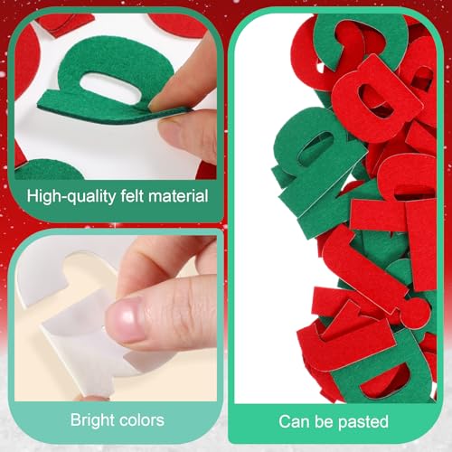 310 Pcs Felt Letter Bulletin Board Self Adhesive Sticker (310 Count)