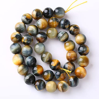 4mm 90pcs AAA Dream Blue Tiger Eye Beads Semi Precious Round Smooth Gemstones Energy Healing Loose Beads for Jewelry Making