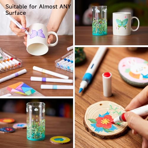 Automatic Ink Control Acrylic Paint Markers (36 Count)