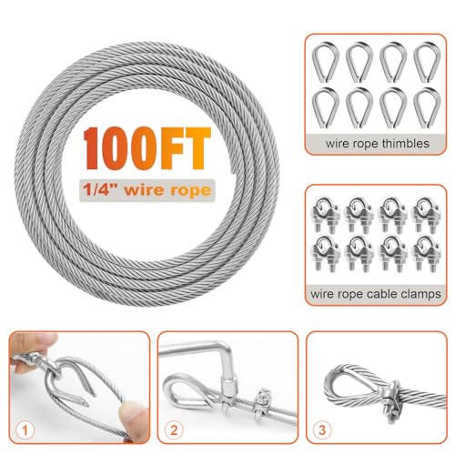 Stainless Steel Cable for Railing (100 Foot)
