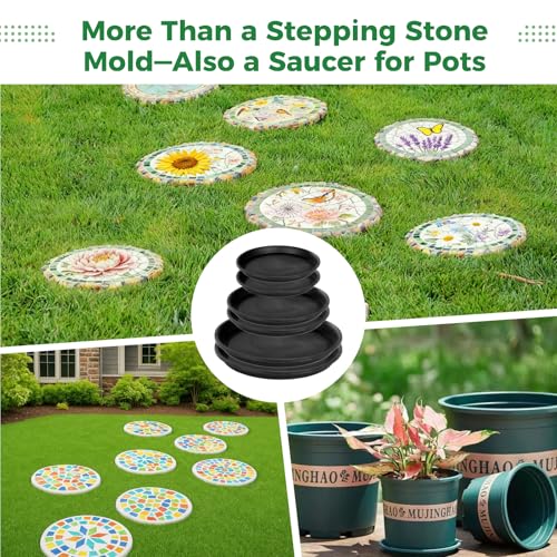 6 Pcs Stepping Stone Mold Set