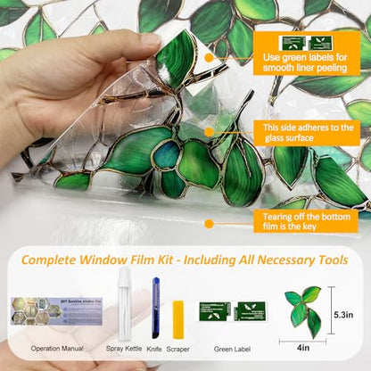 Window Privacy Film Stained Glass Window Film Rainbow Window Film Window clings Non