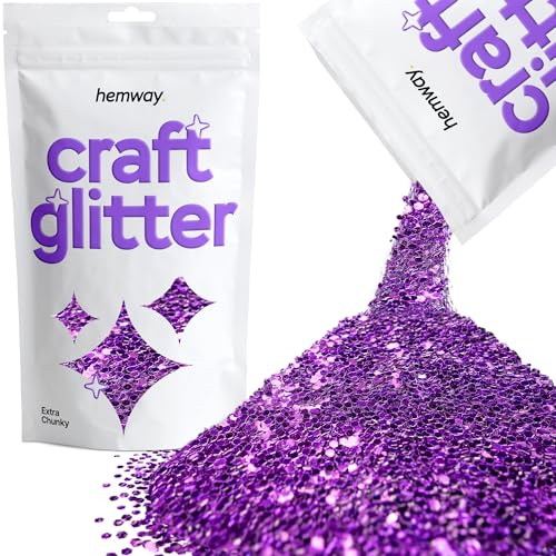 Craft Glitter Purple 100g Extra Chunky Glitter (3.5 Ounce)