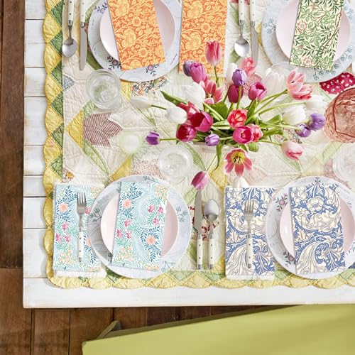 120PCS Vintage Floral Paper Napkins