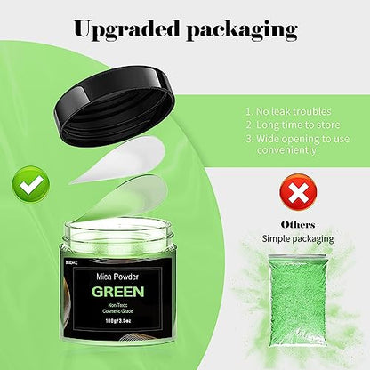 Green Mica Powder Pigment