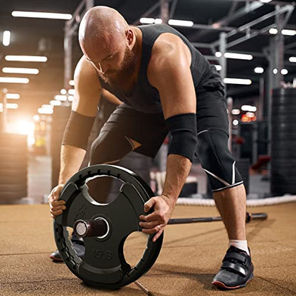 Olympic Rubber Grip Weight Plates (6 Count)