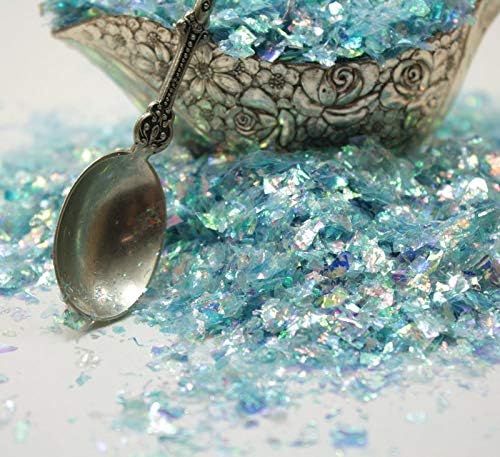 Blue Flitter Iridescent Ice Glitter Flakes for Nail Art