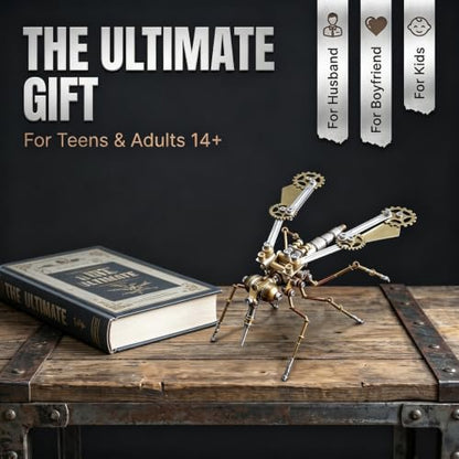 3D Metal Puzzle Model Mechanical Kits Steampunk Mosquito 140+ Components 2