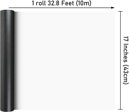 NESCCI Matte Carbon Black Wrapping Paper,Solid Color Pearly-Lustre Paper,Gift Wrapping Paper,Perfect for Wedding,Birthday, Christmas,Baby Shower,DIY Bouquet (17 Inches X 32.8 Feet)
