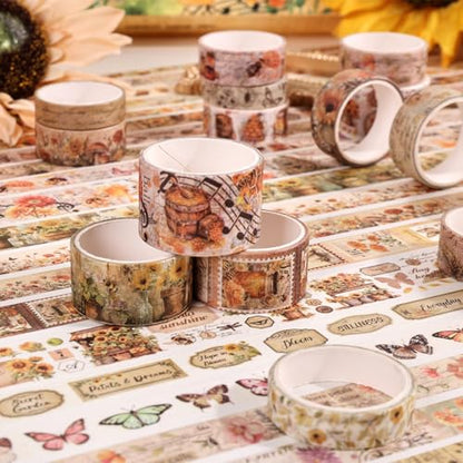 Natural Washi Tape Set (42 Count)